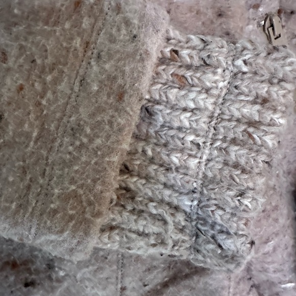 Prana Lisina wool pea coat size small pink faux fur collar - Picture 7 of 11